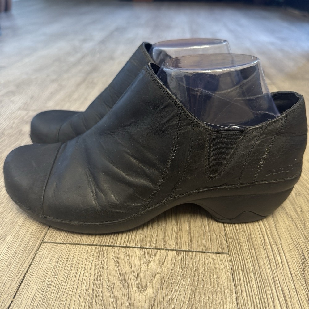 Patagonia Better‎ Clog Black Smooth Leather Comfort Shoes Women's Size 9.5
